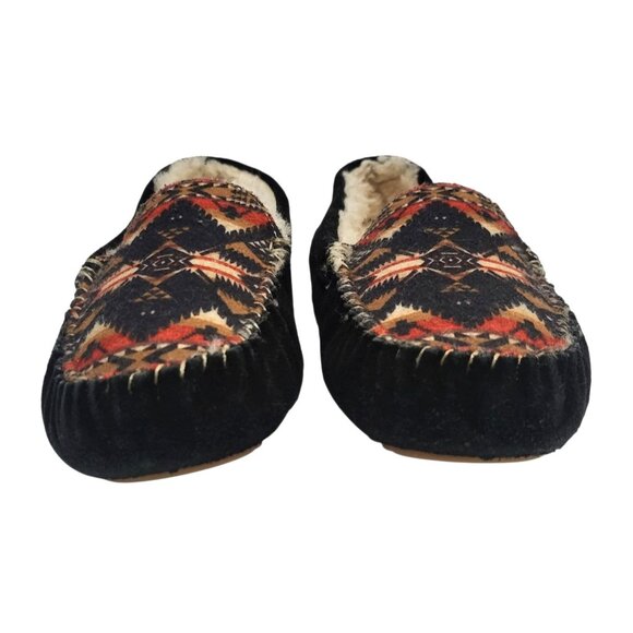 Pendleton Nehalem Genuine Shearling Lined Slippers Aztec Moccasin - Picture 6 of 13